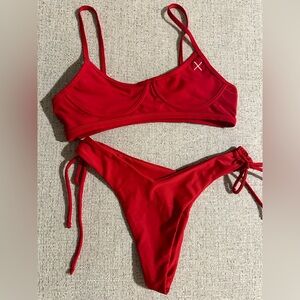 Red Boutine LA bikini